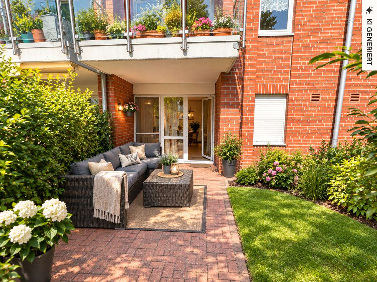 Charmante 3-Zimmer-Erdgeschosswohnung mit Terrasse, Garten & Tiefgaragenstellplatz